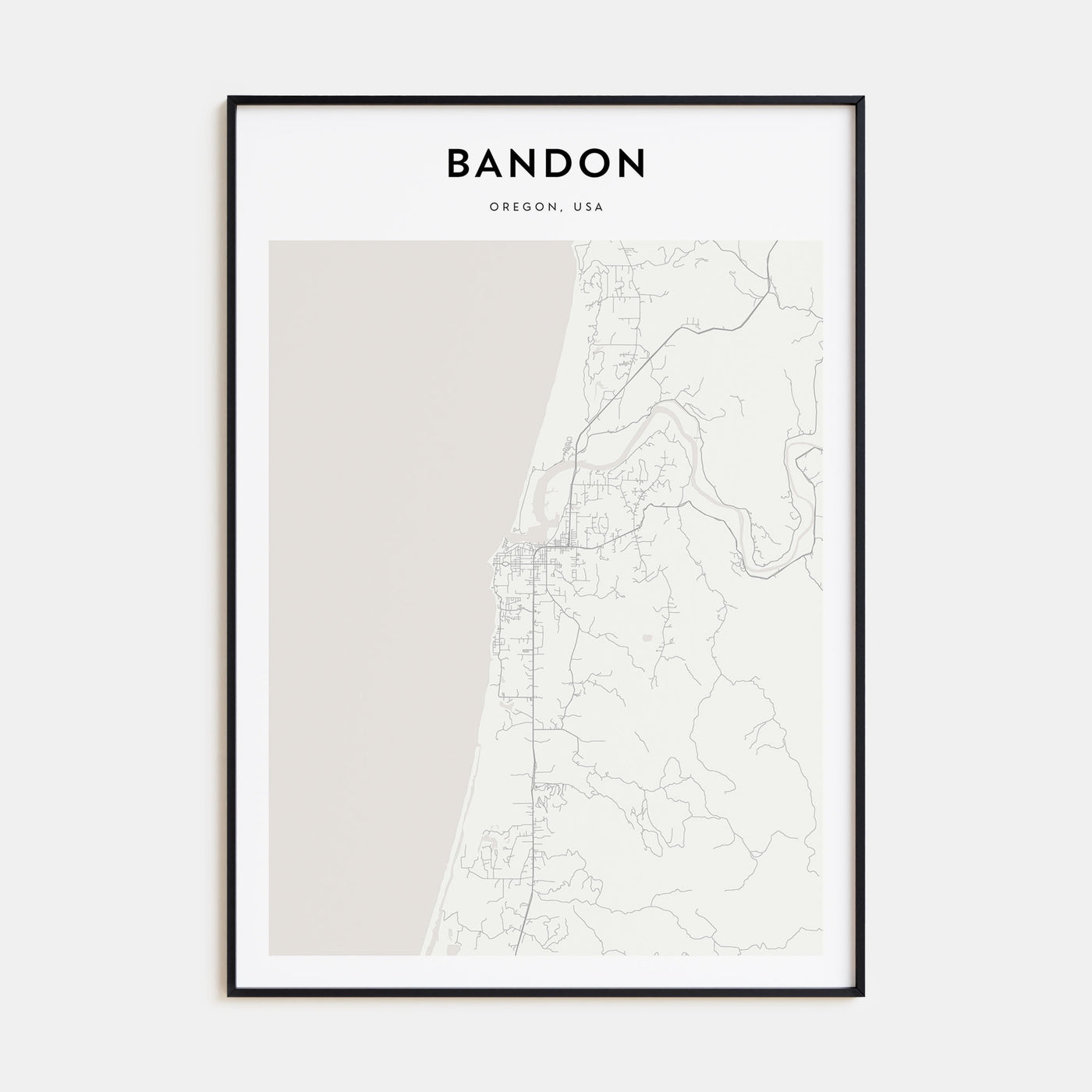 Bandon Map Portrait Poster