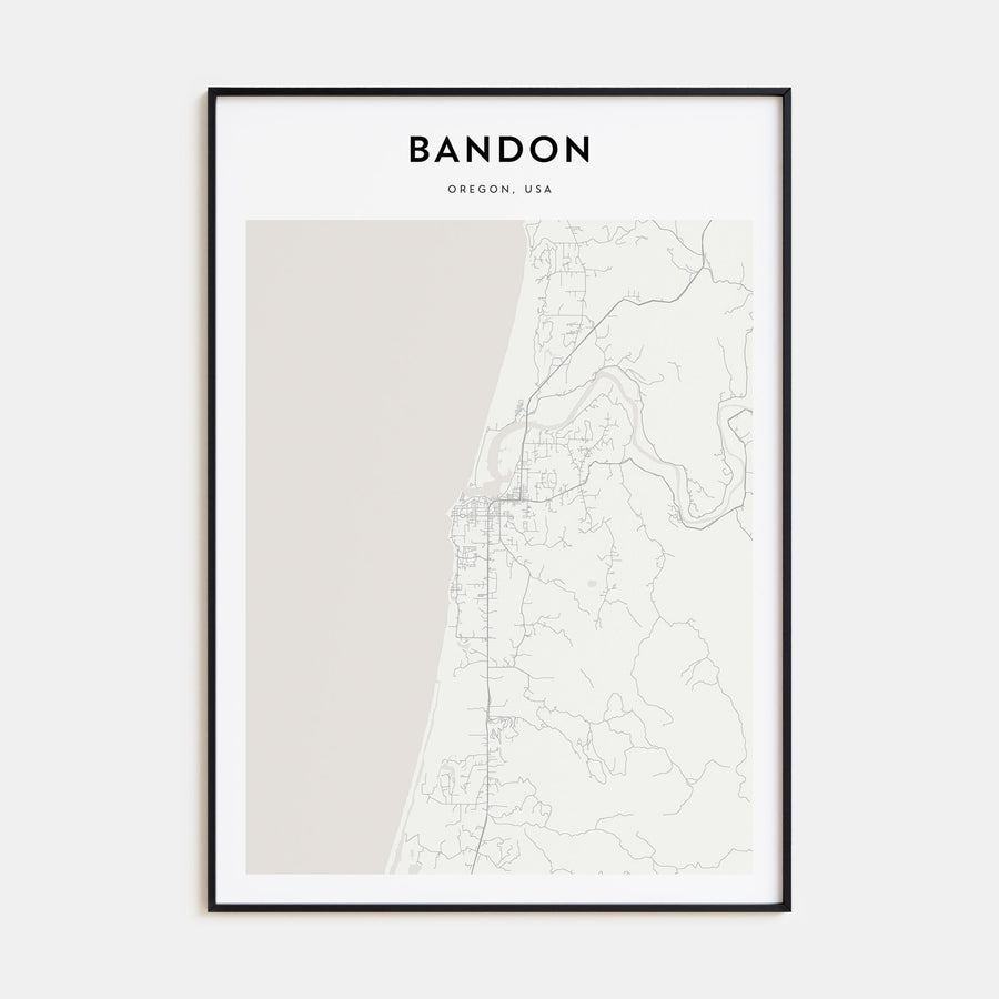Bandon Map Portrait Poster