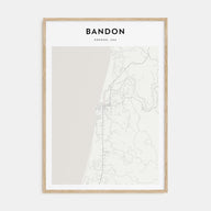 Bandon Map Portrait Poster