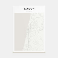 Bandon Map Portrait Poster