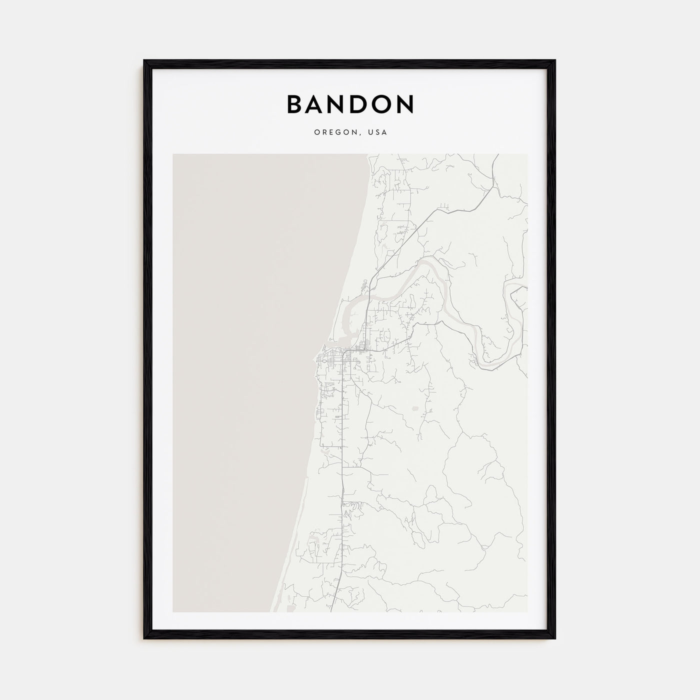 Bandon Map Portrait Poster