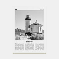 Bandon Travel B&W Poster