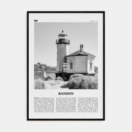 Bandon Travel B&W Poster