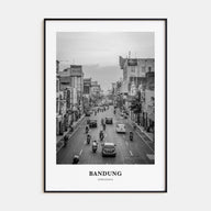 Bandung Portrait B&W Poster