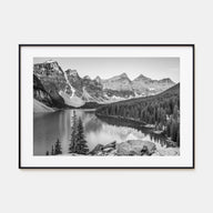 Banff Landscape B&W Poster