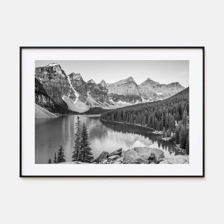 Banff Landscape B&W Poster
