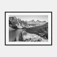 Banff Landscape B&W Poster