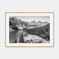Banff Landscape B&W Poster