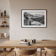 Banff Landscape B&W Poster