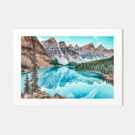 Banff Landscape Color Poster