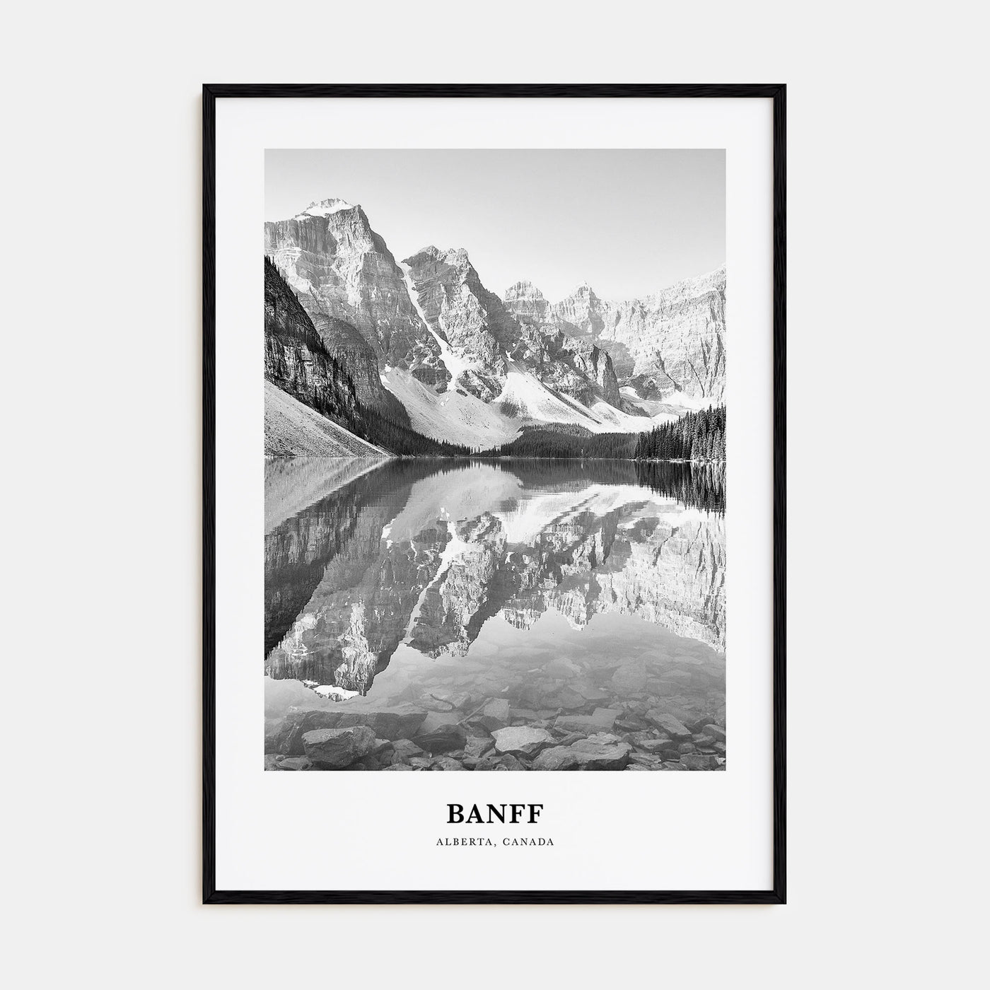 Banff Portrait B&W No 1 Poster