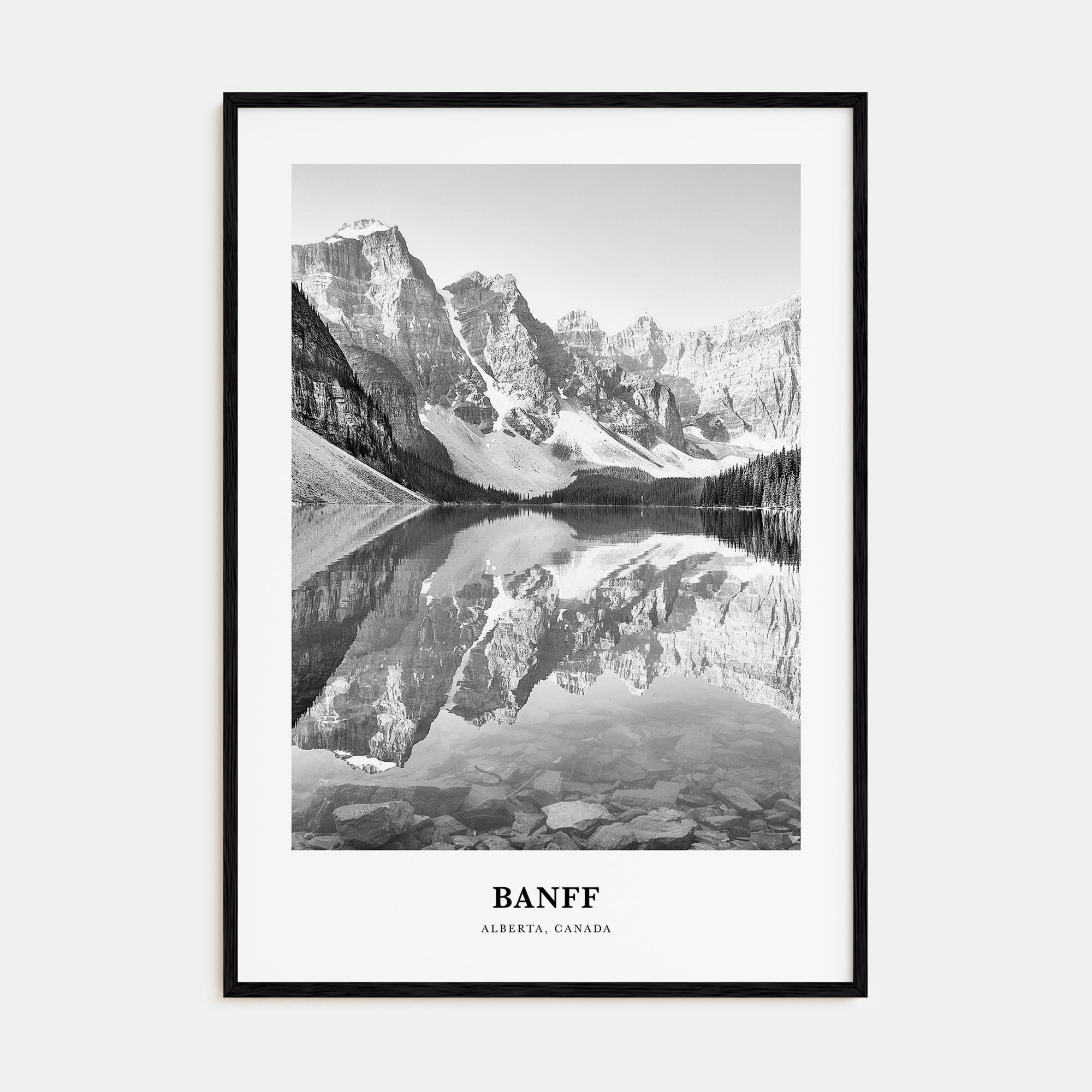 Banff Portrait B&W No 1 Poster