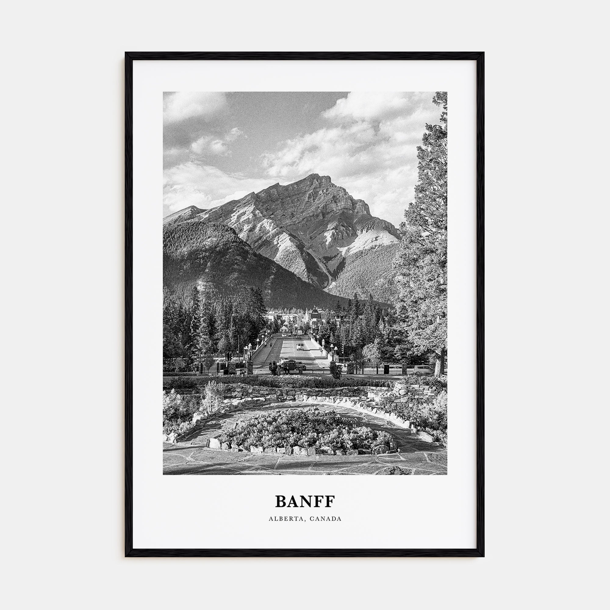 Banff Portrait B&W No 2 Poster