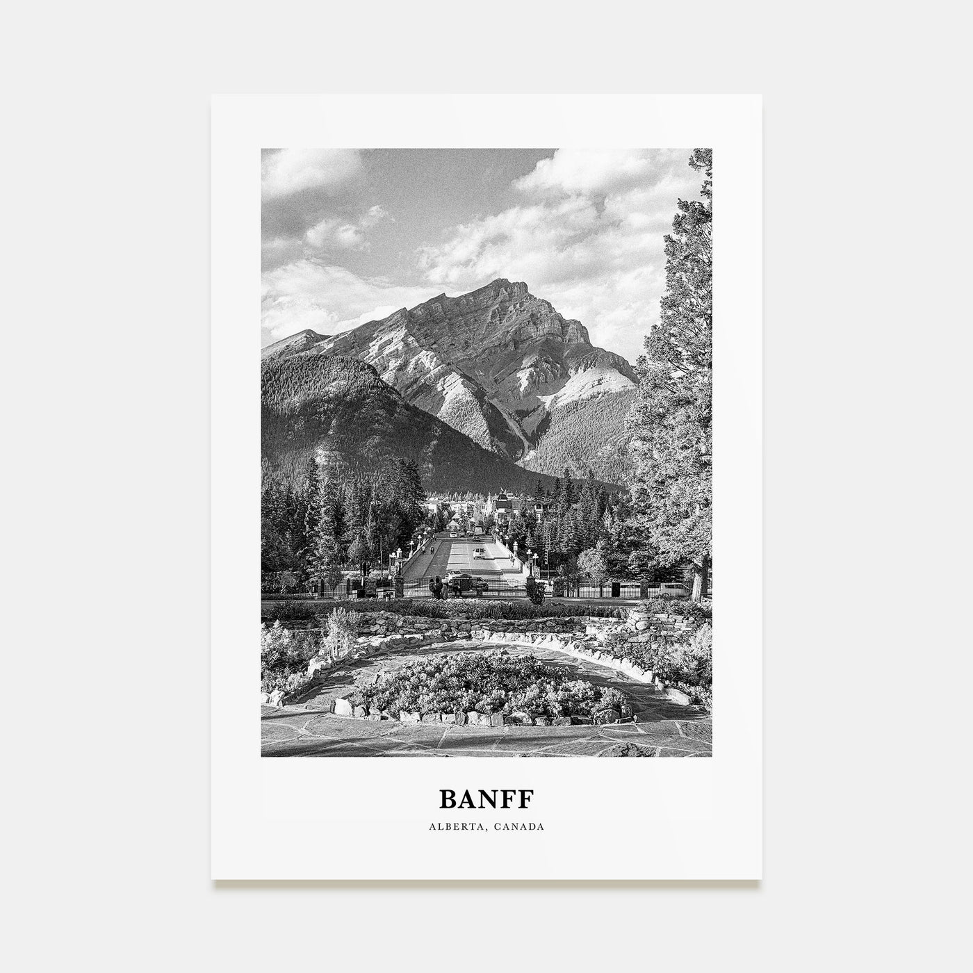 Banff Portrait B&W No 2 Poster