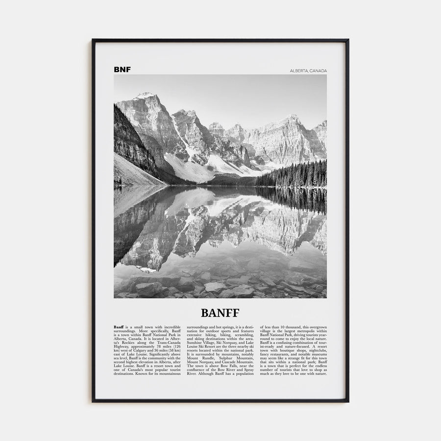 Banff Travel B&W No 1 Poster