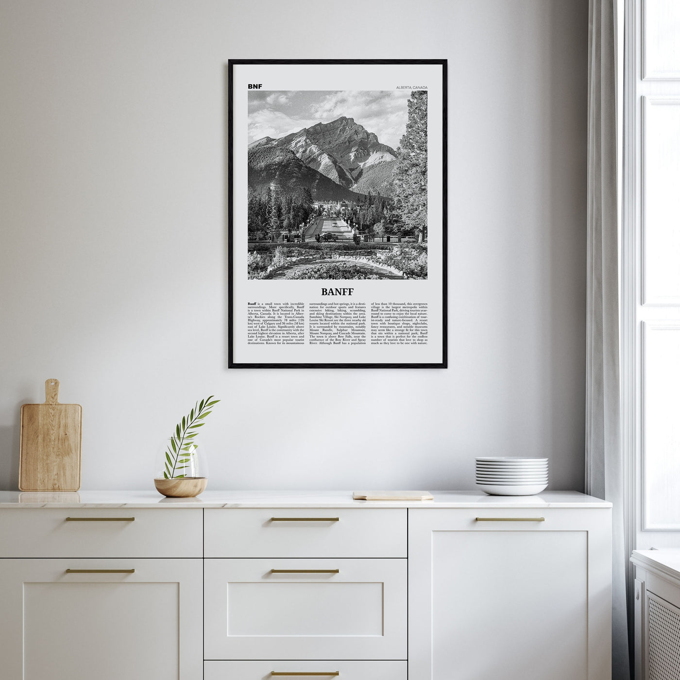 Banff Travel B&W No 2 Poster