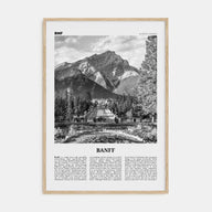Banff Travel B&W No 2 Poster