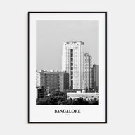 Bangalore Portrait B&W Poster
