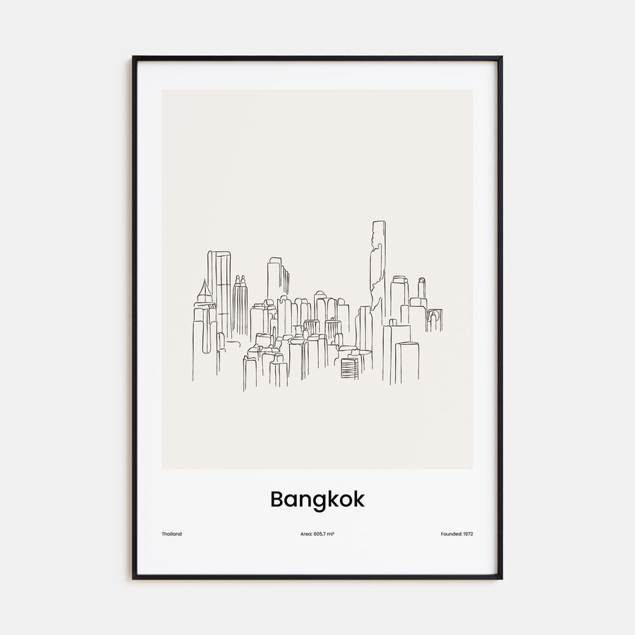 Bangkok Drawn Poster