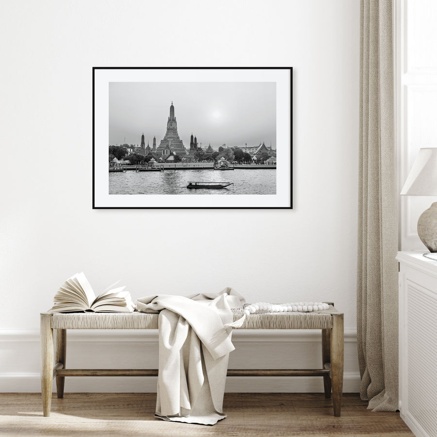Bangkok Landscape B&W Poster