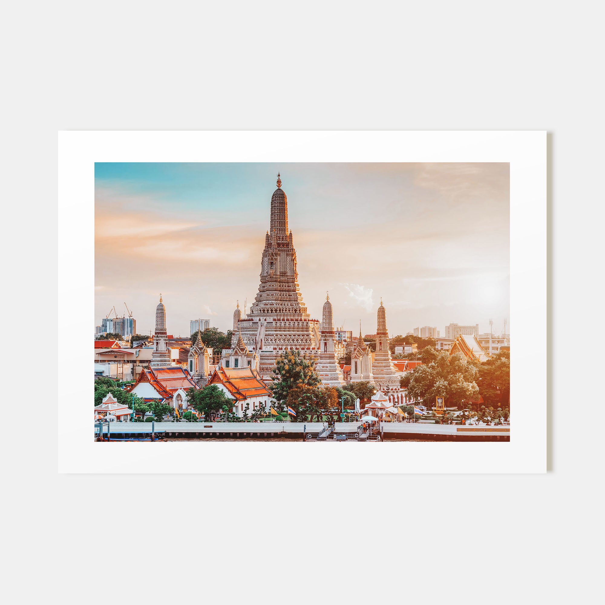 Bangkok Landscape Color Poster