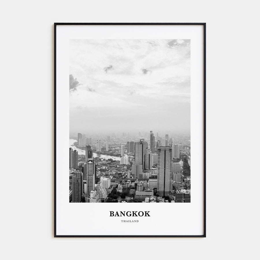 Bangkok Portrait B&W No 1 Poster