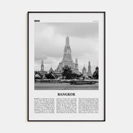 Bangkok Travel B&W No 1 Poster