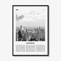 Bangkok Print Black and White No 2, Bangkok Wall Art, Bangkok Poster, Bangkok Photo, Bangkok Wall Decor, Thailand, Thai Krung, Thep, Asia