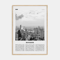 Bangkok Travel B&W No 2 Poster