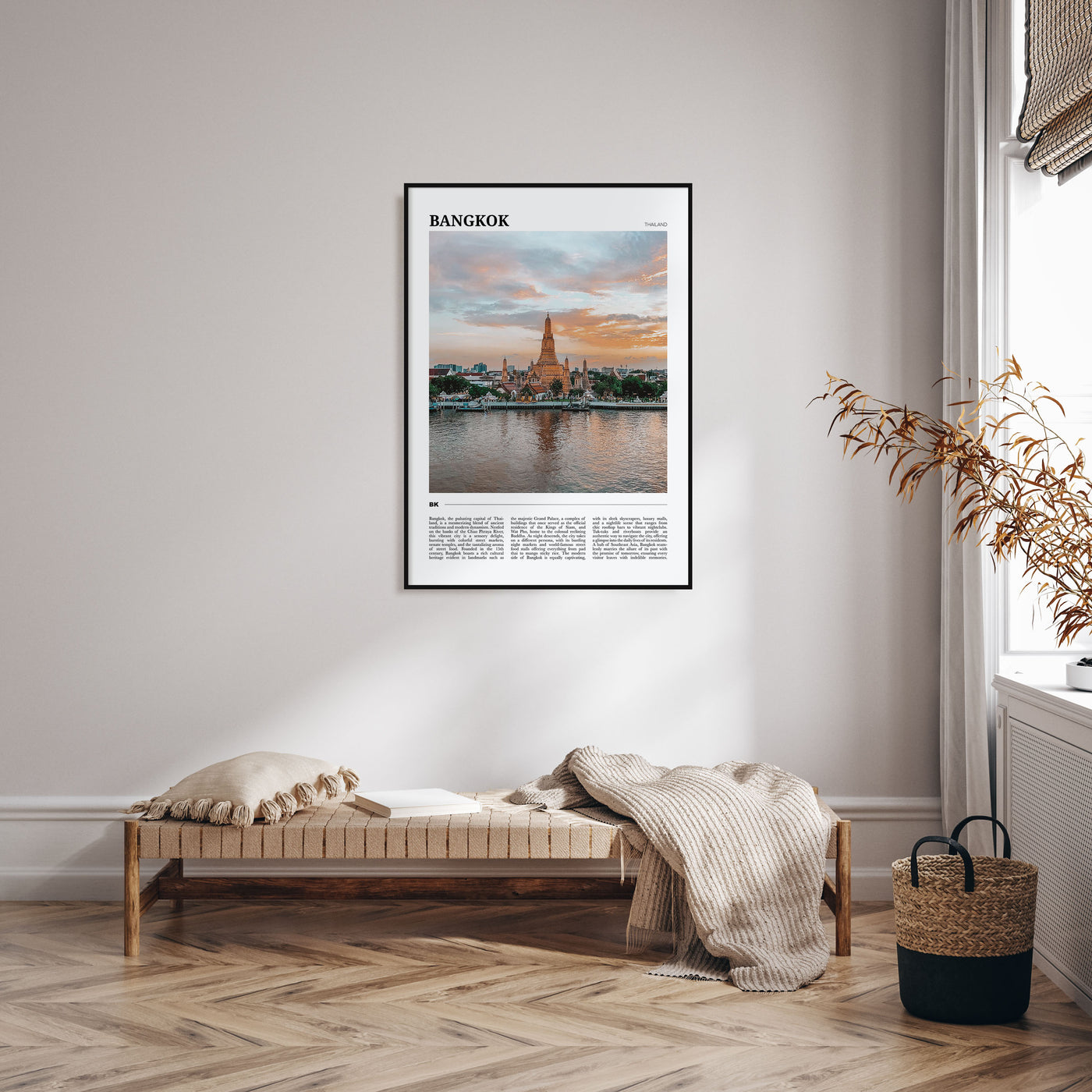 Bangkok Travel Color Poster