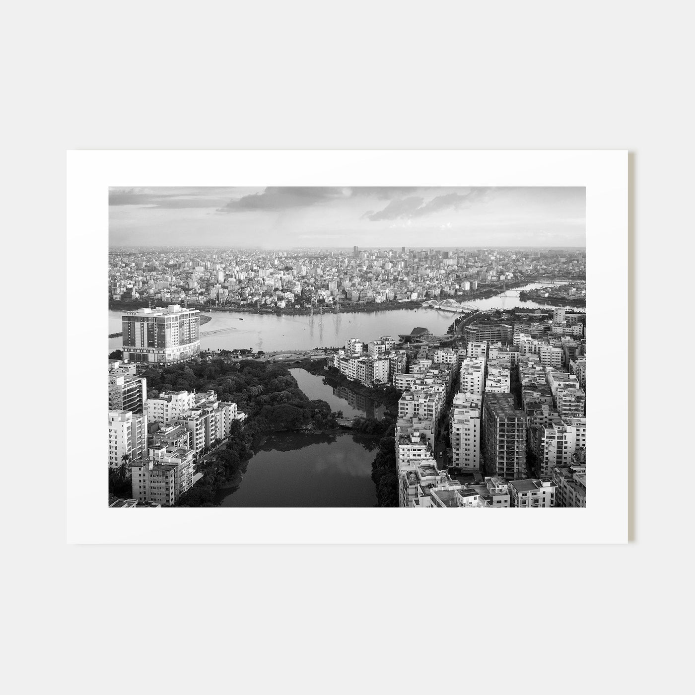 Bangladesh Landscape B&W Poster