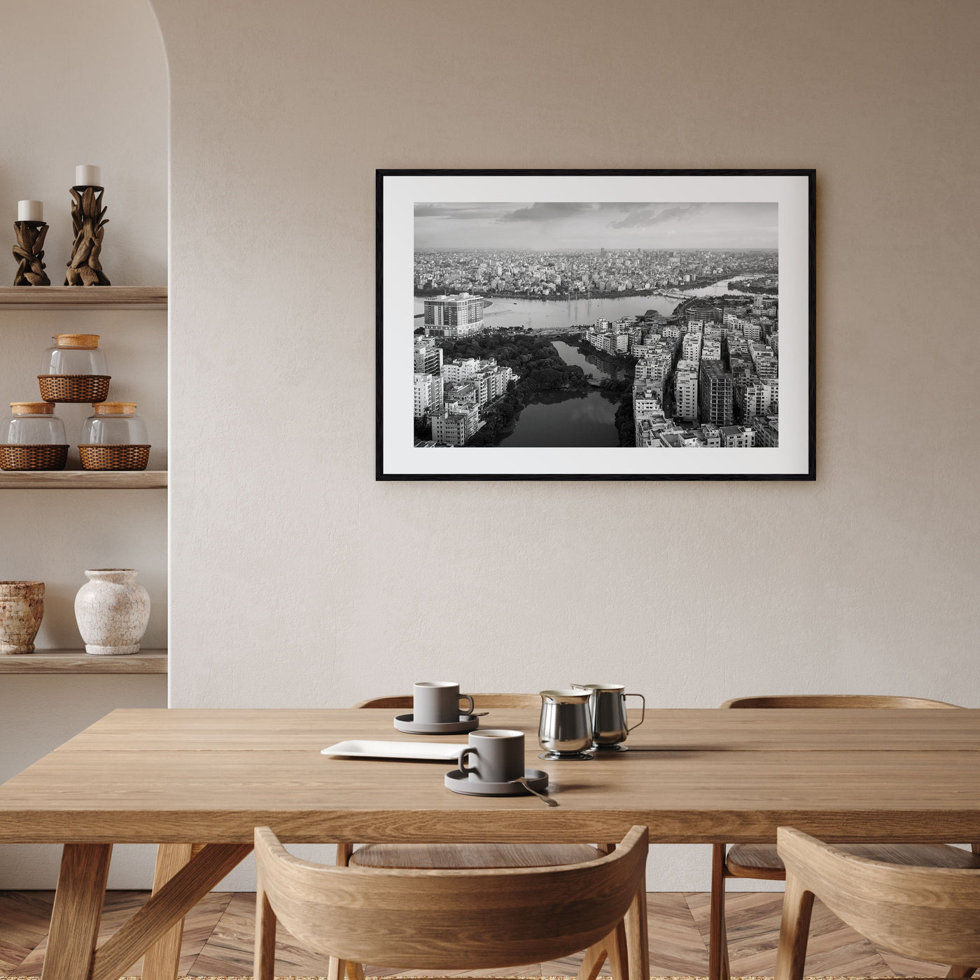 Bangladesh Landscape B&W Poster
