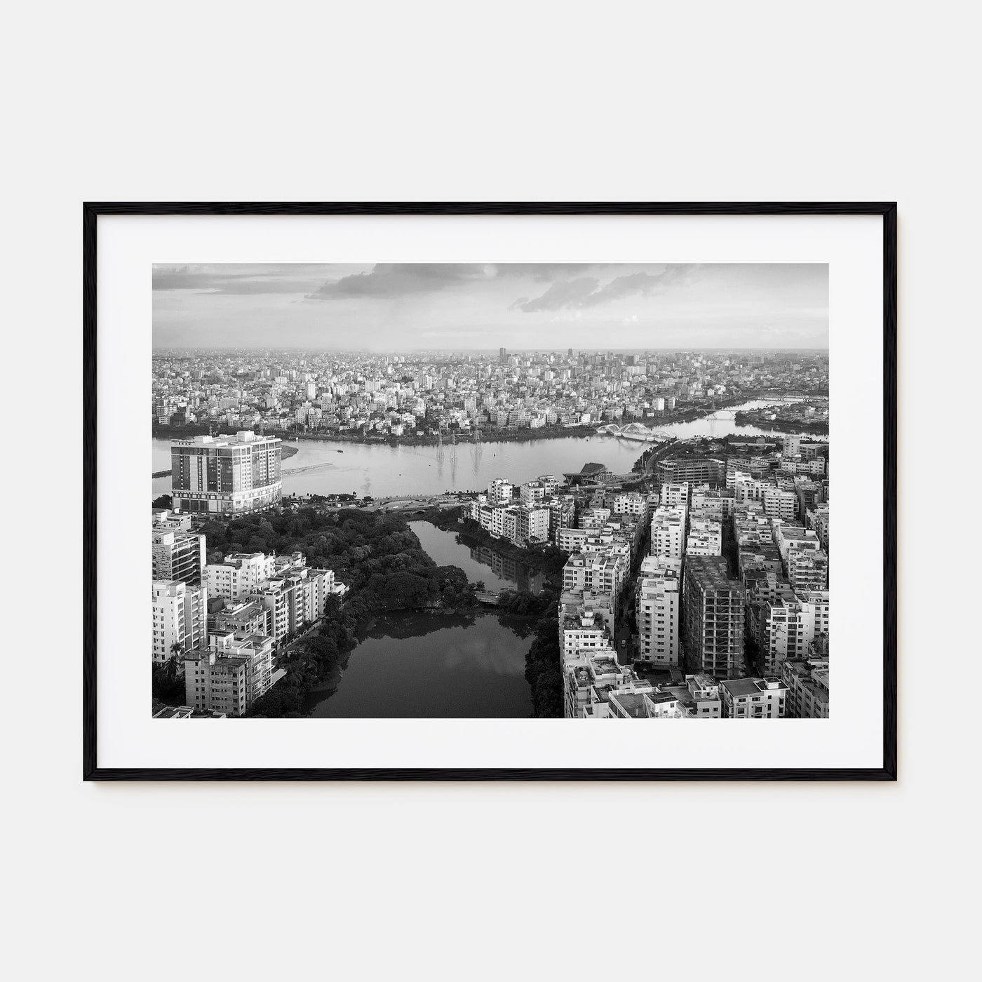 Bangladesh Landscape B&W Poster