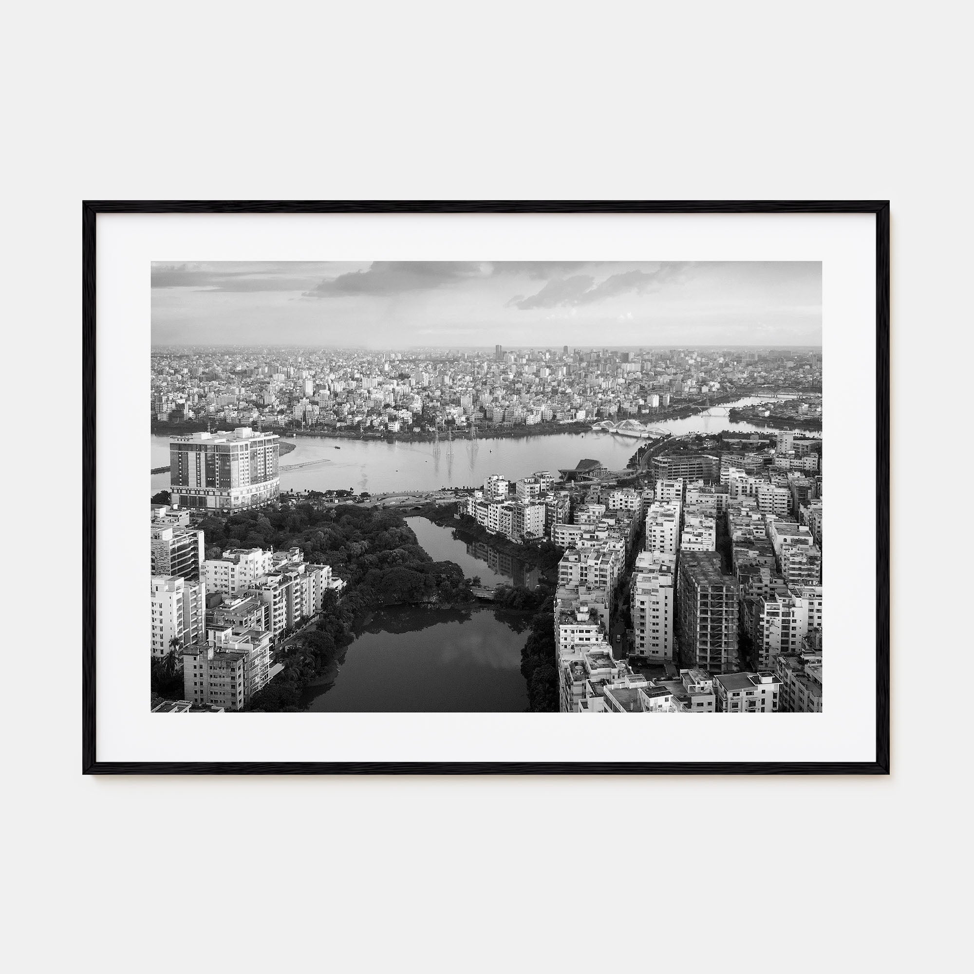 Bangladesh Landscape B&W Poster