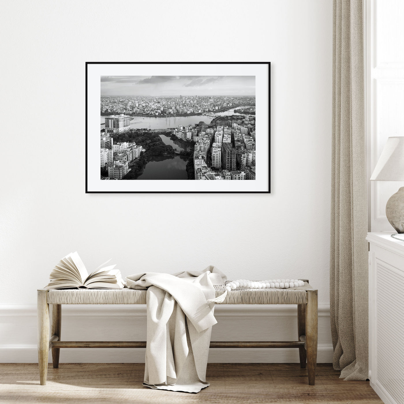 Bangladesh Landscape B&W Poster