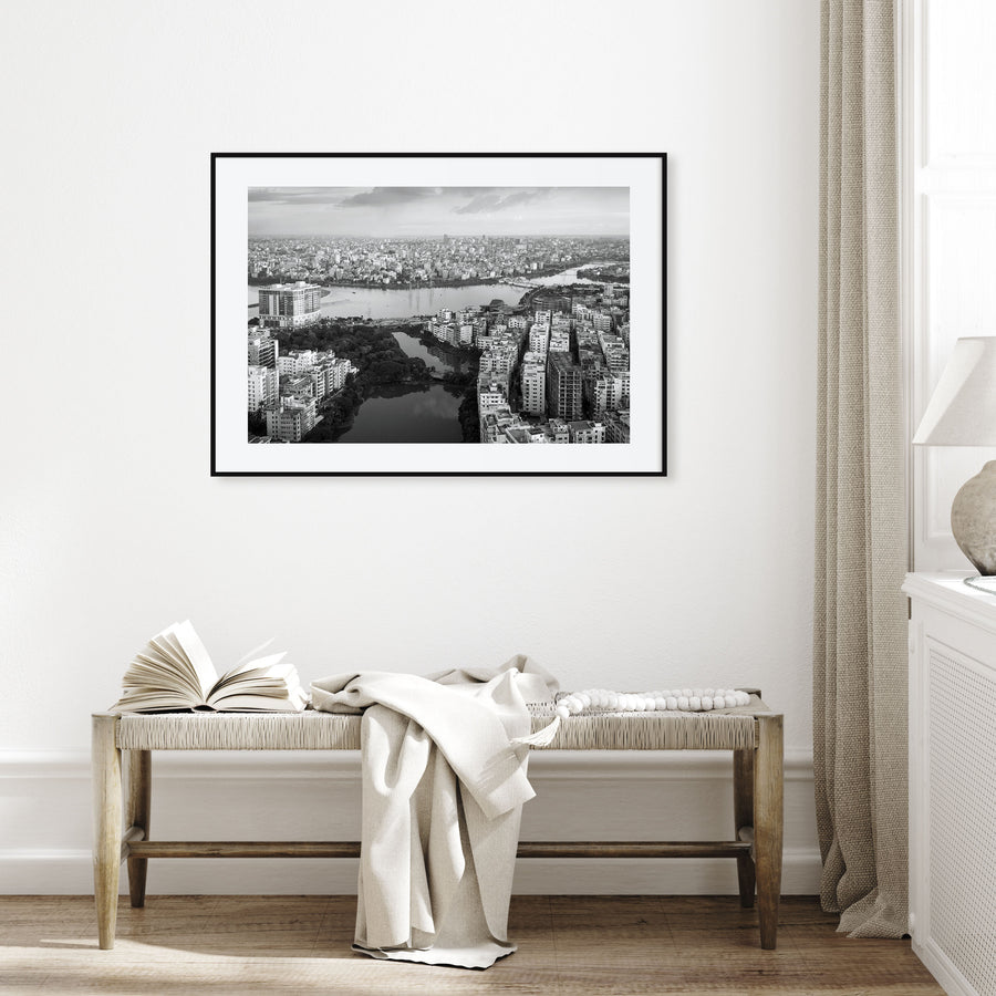 Bangladesh Landscape B&W Poster