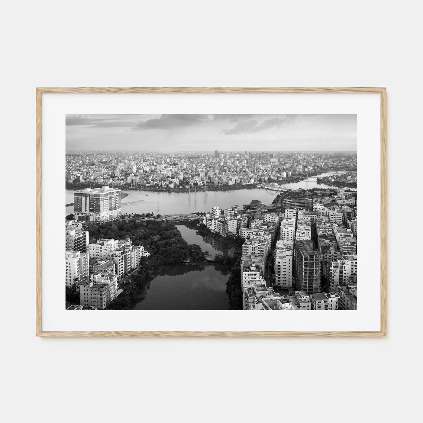 Bangladesh Landscape B&W Poster
