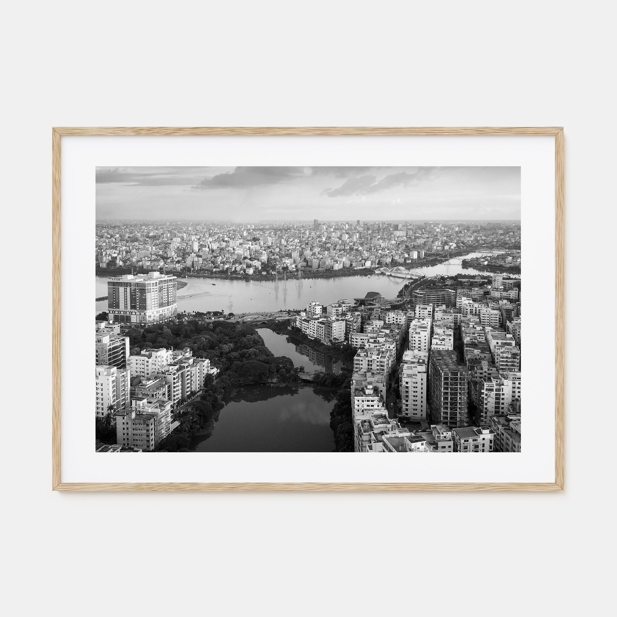 Bangladesh Landscape B&W Poster