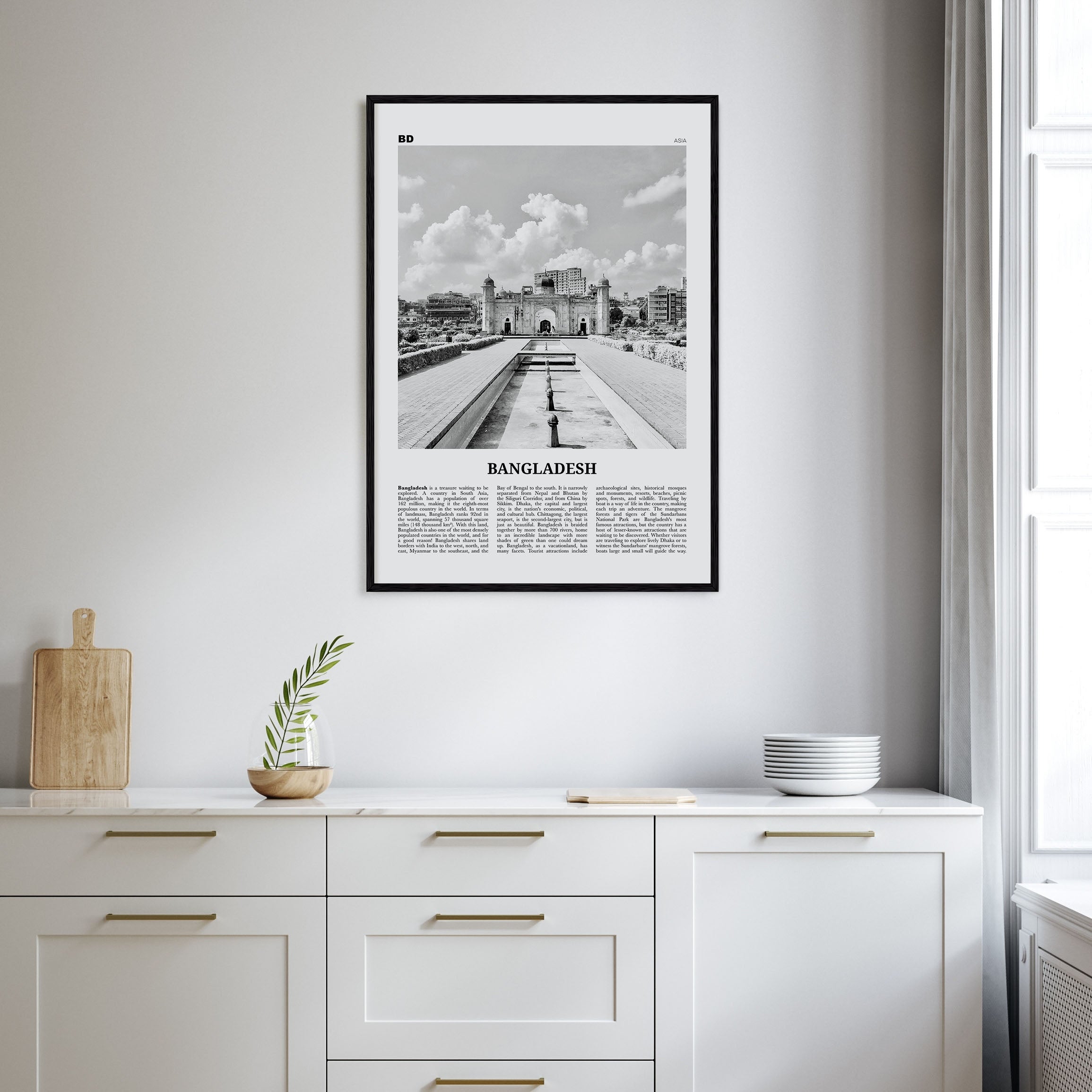 Bangladesh Travel B&W No 2 Poster