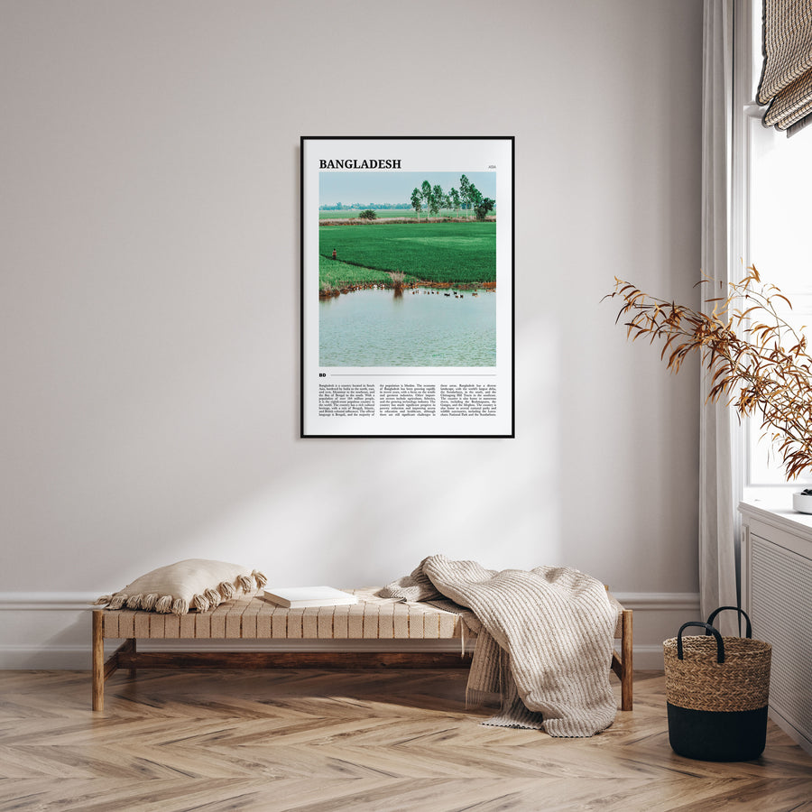 Bangladesh Travel Color Poster