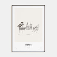Baños Drawn Poster