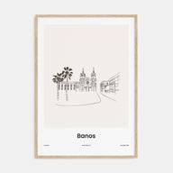 Baños Drawn Poster