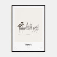Baños Drawn Poster