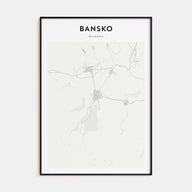 Bansko Map Portrait Poster