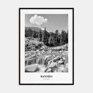 Bansko Portrait B&W Poster