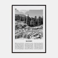 Bansko Travel B&W Poster