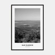 Bar Harbor Portrait B&W Poster