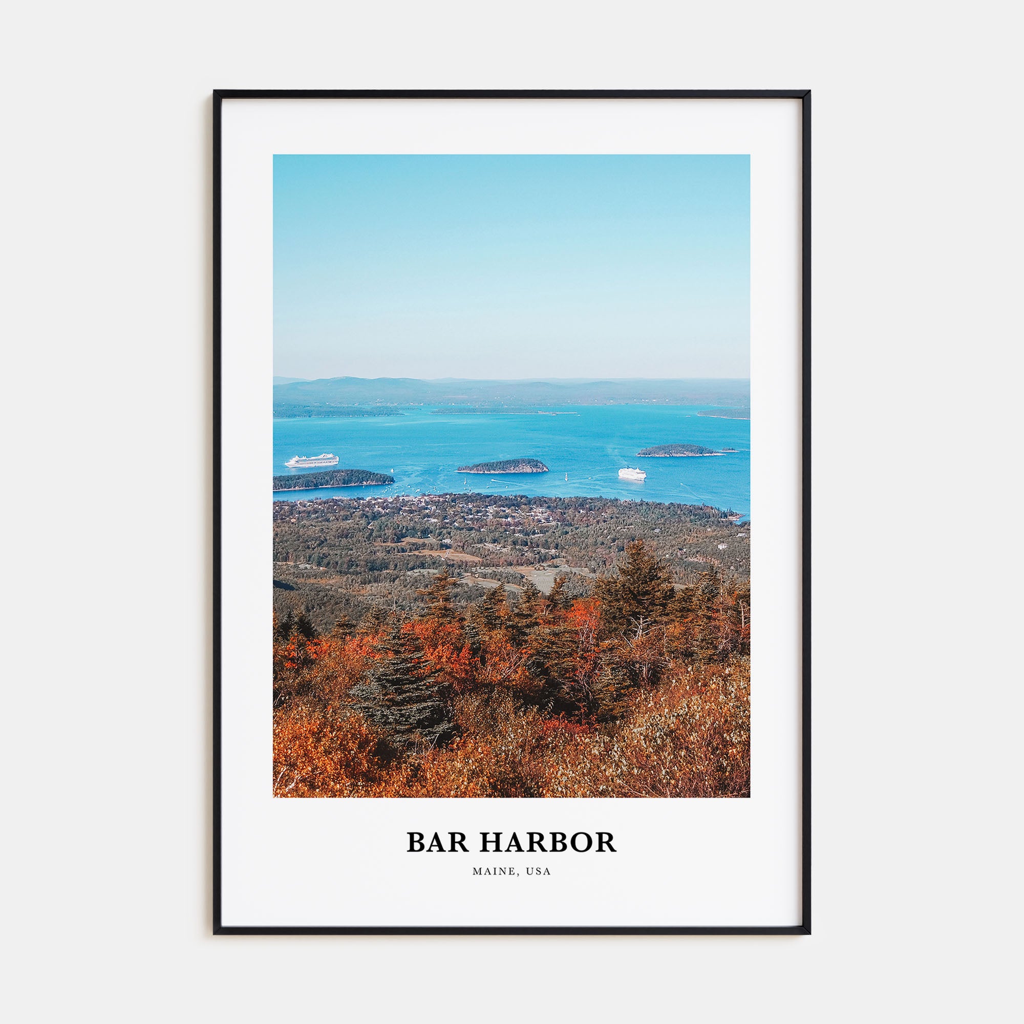 Bar Harbor Portrait Color No 1 Poster