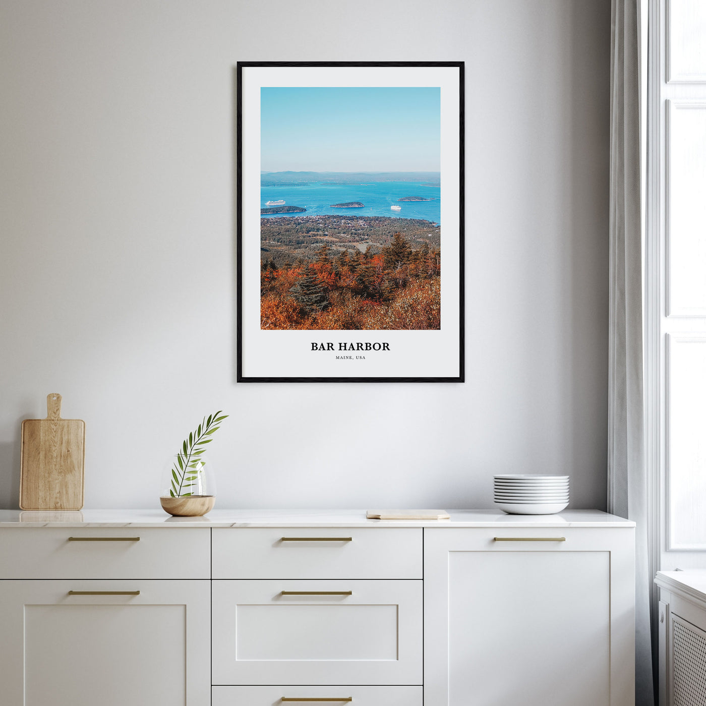 Bar Harbor Portrait Color No 1 Poster