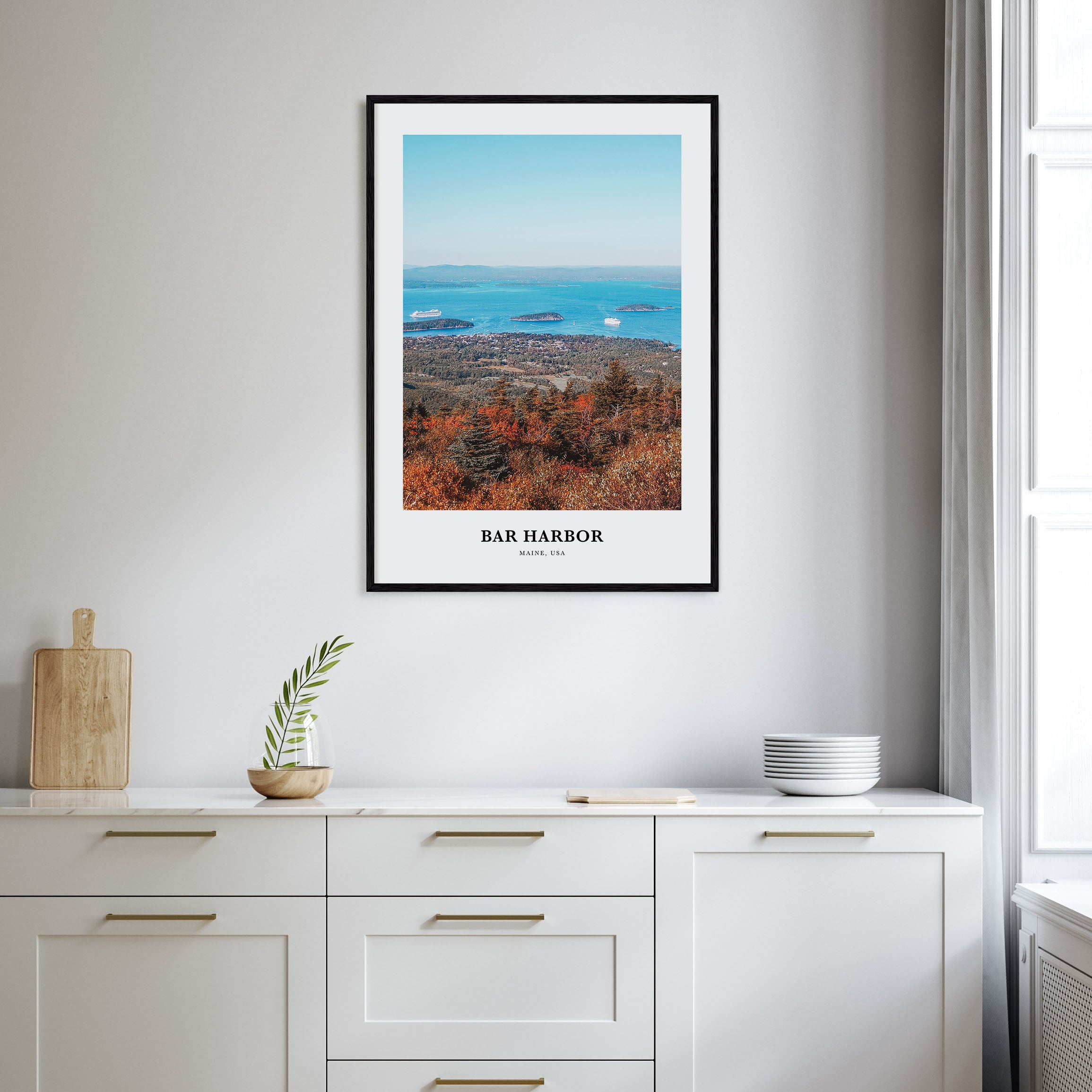 Bar Harbor Portrait Color No 1 Poster